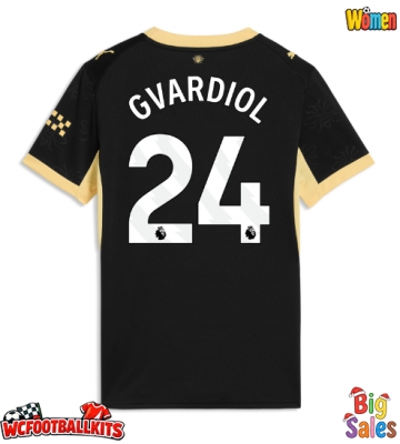 Manchester City Josko Gvardiol #24 Replica Away Stadium Shirt for Women 2026-27 Short Sleeve